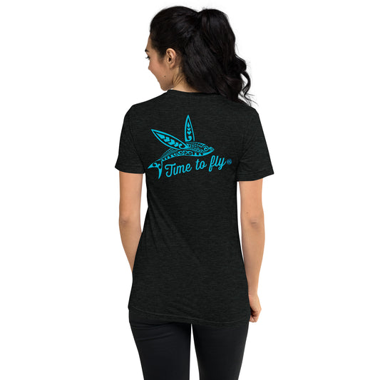 Time to fly (tri-blend, back side only)