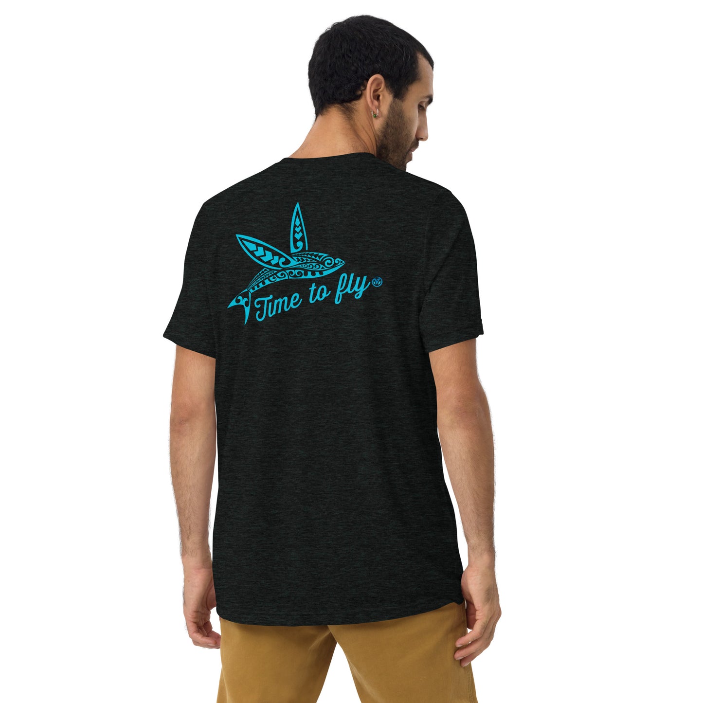 Time to fly (tri-blend, back side only)